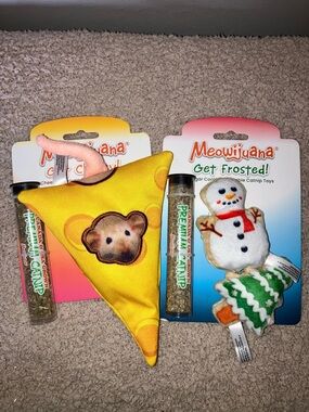 Refillable Cat Nip Toys -‎ mouse and Christmas